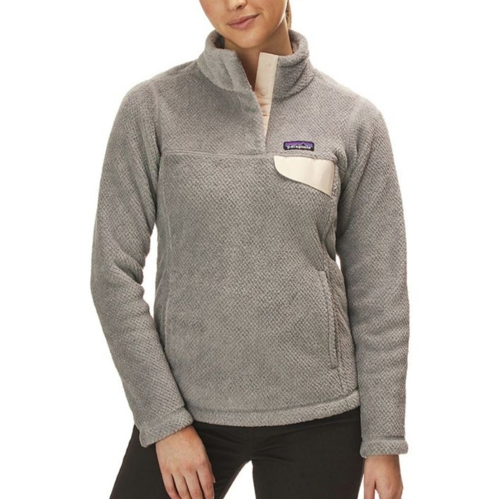 Patagonia Re-Tool Snap-T Fleece Gray Thermal Gorpcore Pullover Sz Medium
